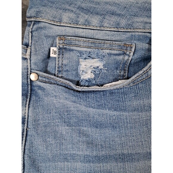 Judy Blue 16w Light Distressed Button Fly Skinny Fit - Picture 2 of 10